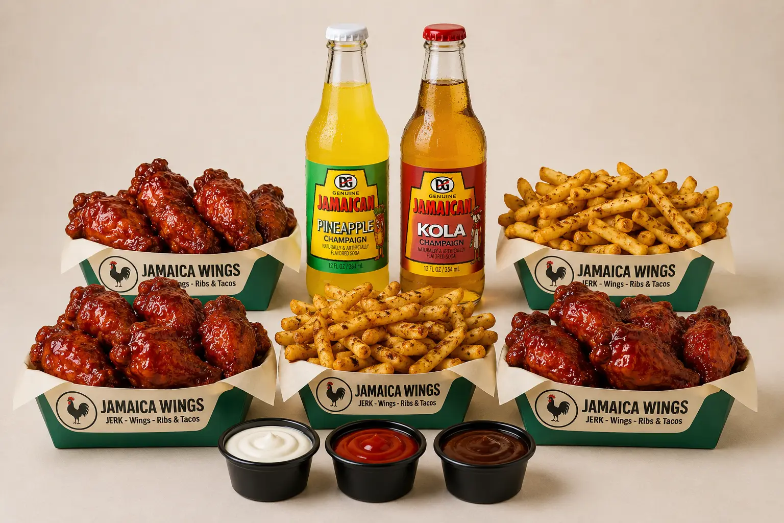 Oxtail & wings combo — Jamaica Wings, Miami, FL