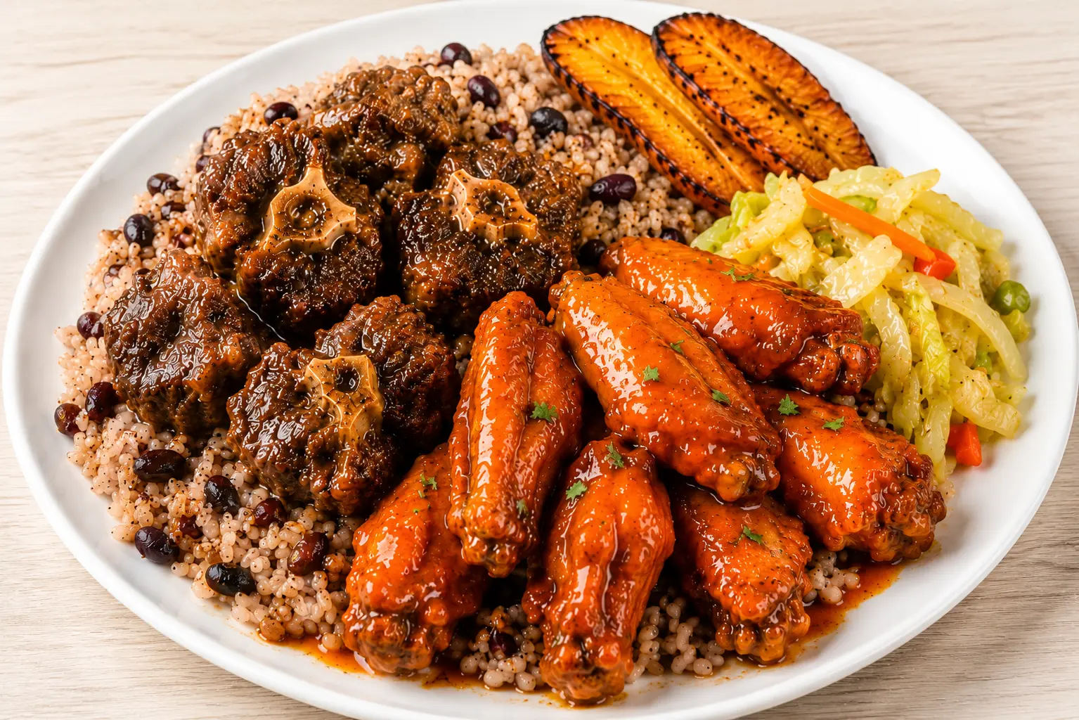 Oxtail & Wings Combo